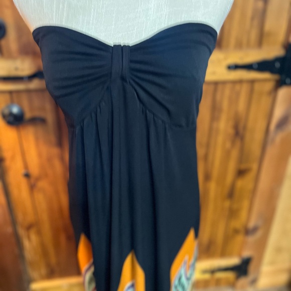 MSK strapless dress size Large colorful. Boho - Picture 5 of 5